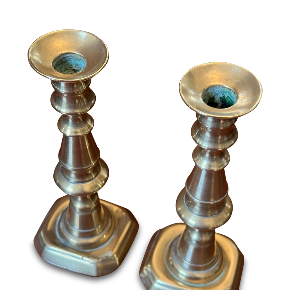 Pr brass candlesticks