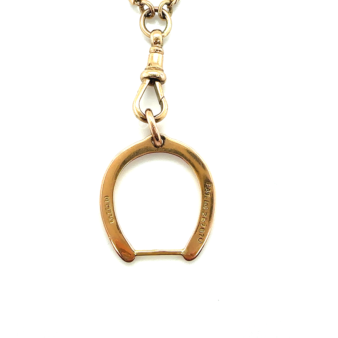 9ct gold horseshoe necklace