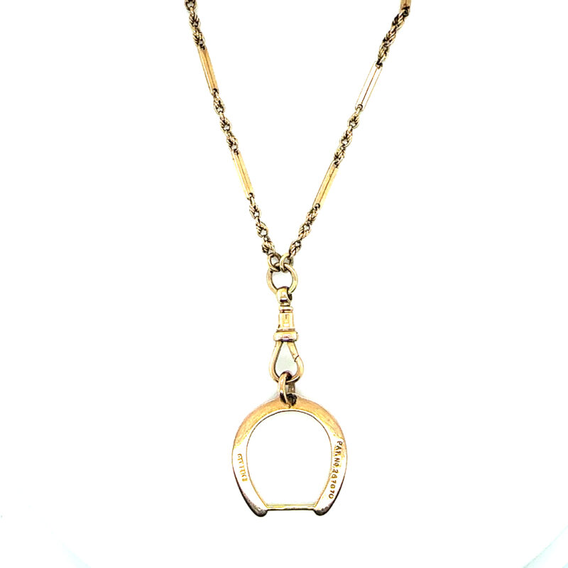 9ct gold horseshoe necklace