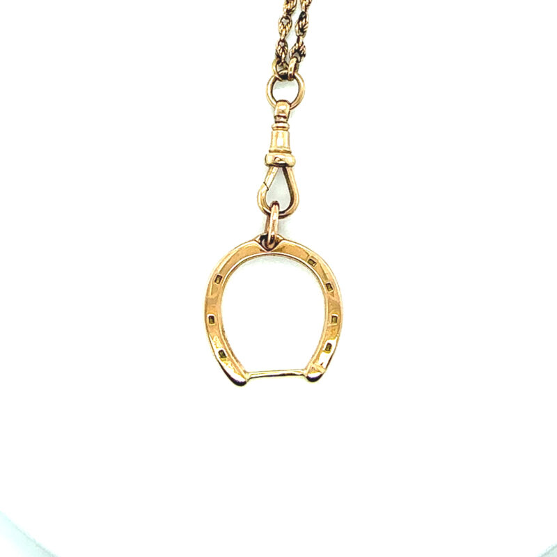 9ct gold horseshoe necklace