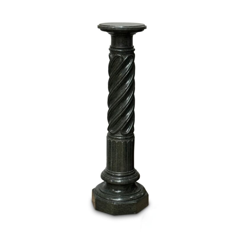 Twisted marble pedestal