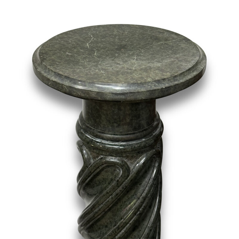 Twisted marble pedestal