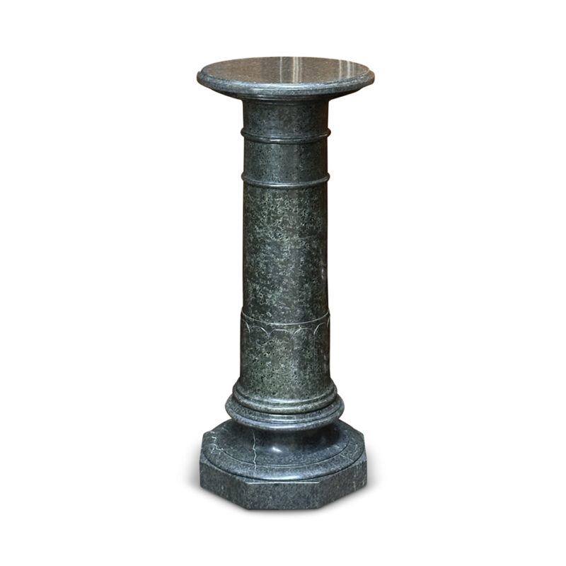 round marble pedestal