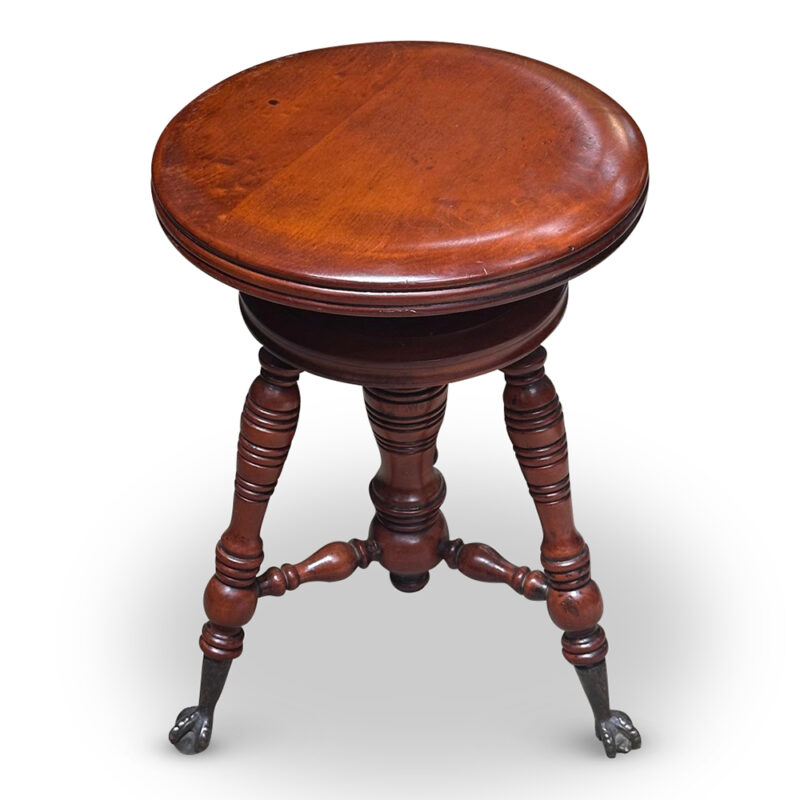 Antique piano stool