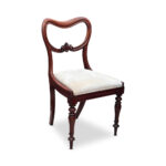 Set 8 English walnut dining chairs