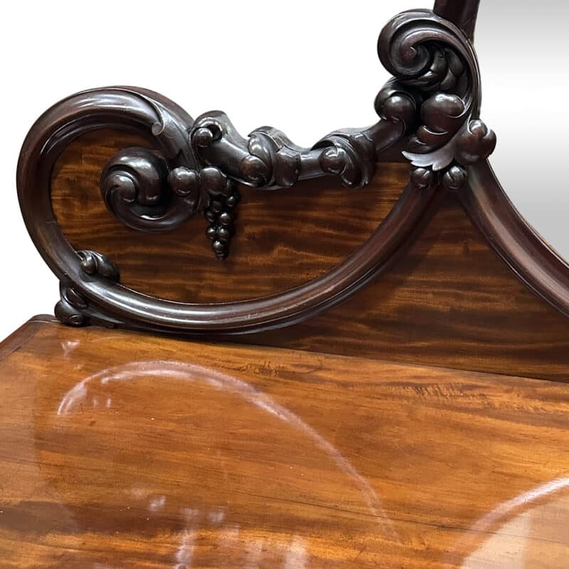 Mahogany pedestal sideboard