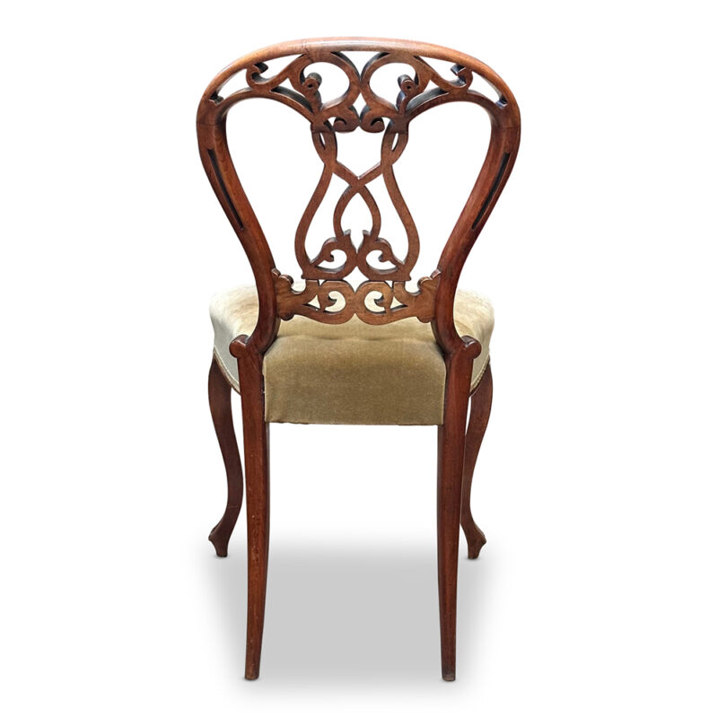 Victorian mahogany hall chair