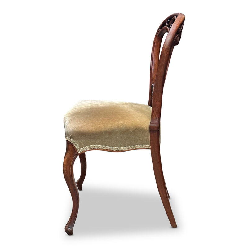 Victorian mahogany hall chair