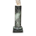 19th century verte marble pedestal