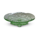 Art deco uranium glass bowl