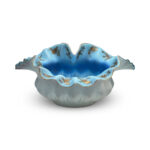 Blue satin glass bowl c.1880