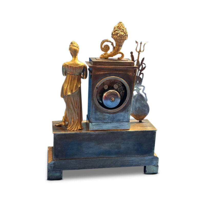 French gilt clock