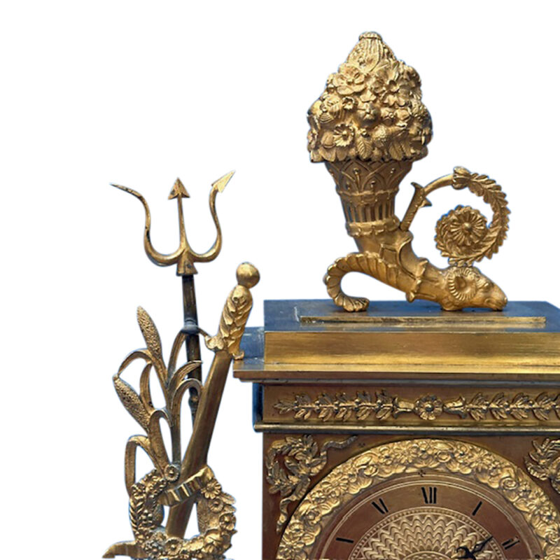 French gilt clock