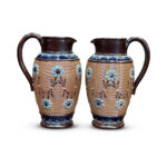 Pair of Doulton stoneware jugs