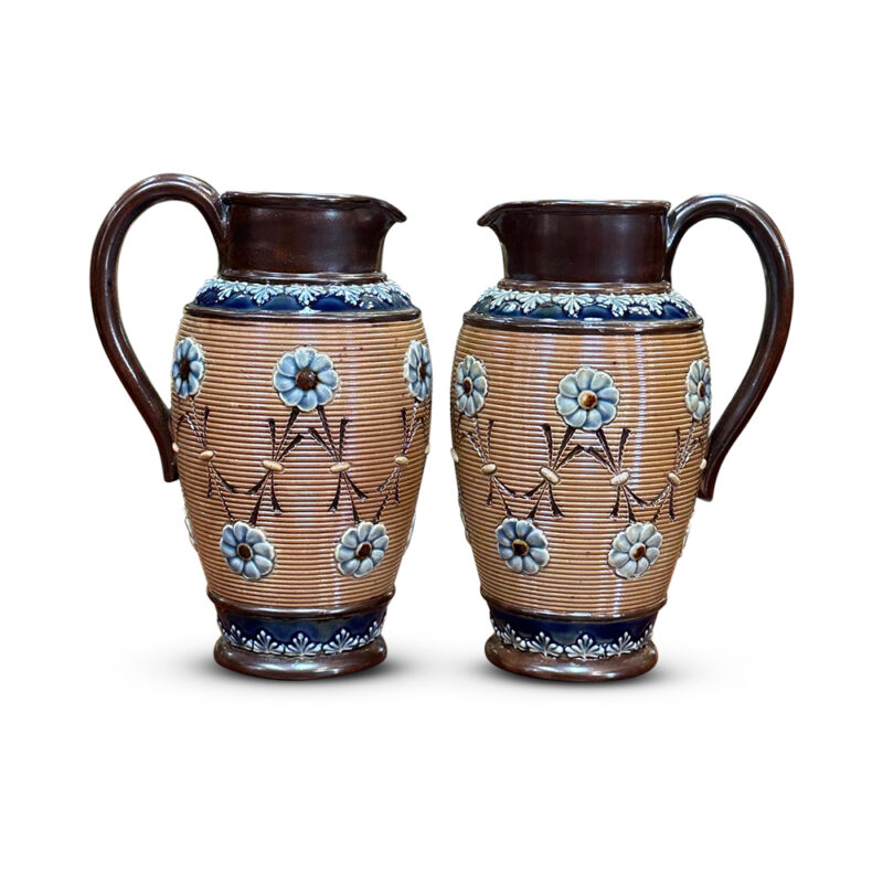 Pair of Doulton stoneware jugs