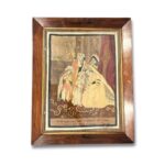 Rosewood framed embroidery