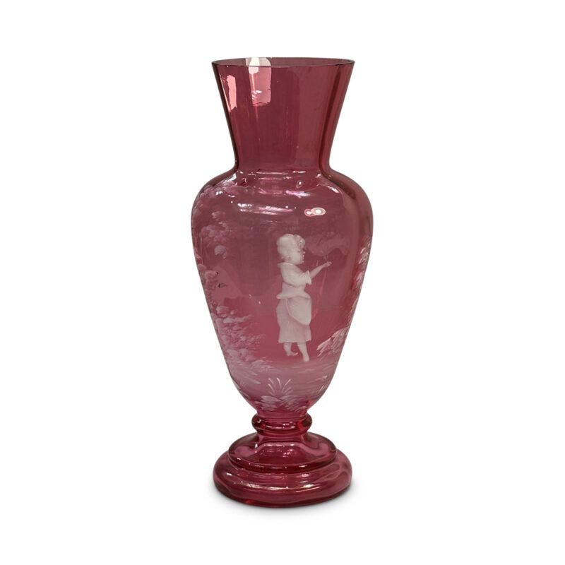 Victorian Mary Gregory vase c.1880