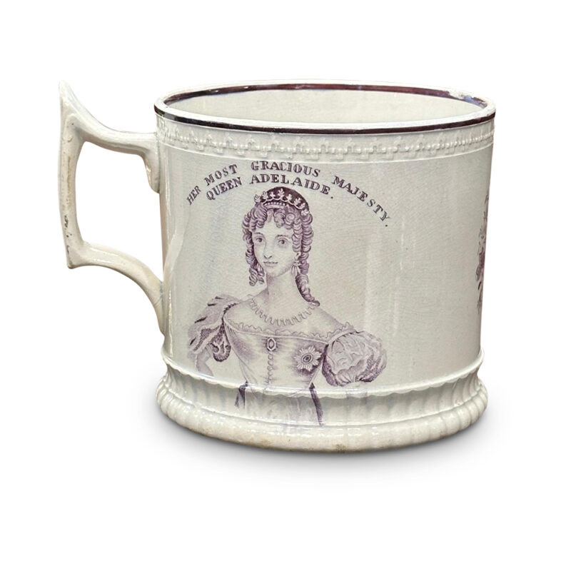 King William IV coronation commemorative mug